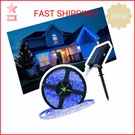Uniontang Solar Strip Lights Outdoor, 16.4FT 280LEDS, Powered Blue. Fixed Price $25.16.