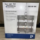 Progress Lighting Gulliver 1LIGHT Brushed Nickel Pendant Weathered Gray Wood. Fixed Price $29.99.