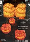 Costco Ashland Halloween 4 Light Up Sound Activated Scary Pumpkin Pathway Stakes. Fixed Price $35.00.