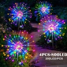 4X 200 Led Solar Firework Garden Lights Outdoor Path Lawn Decor Lamp Waterproof. Fixed Price $23.99.