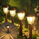Deraysion Solar Lights Outdoor 6 Pack, Stainless Steel Glass Pathway Li.... Fixed Price $50.76.