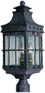 Maxim Nantucket 22 1/2" High Steel 3-LIGHT Outdoor Post Mount. Fixed Price $430.20.