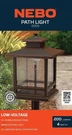 Nebo Path Light 0009 Low Voltage 200 Lumens 4 Watts All Weather. Fixed Price $47.97.