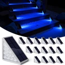 Solar Step Lights Outdoor Waterproof Led Stair Deck Yard Safety Warm White. Fixed Price $115.19.