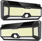 Leclstar Solar Outdoor Lights - 4000LM 268 Led Security Pack, Black. Fixed Price $71.08.