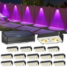 Volisun Solar Fence Lights 16 Pack, Warm White, Cool And Black. Fixed Price $108.64.
