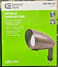 Commercial Electric Hardwired Bronze Integrated Led Landscape Flood Light. Fixed Price $19.78.