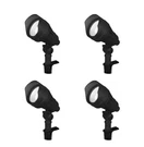 Hb 390 Lumen Low Voltage Millennium Black Landscape Flood Light 4-PACK. Fixed Price $99.99.