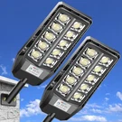 Solar Lights Outdoor 6000W IP67 Waterproof Dusk Dawn 2 Pack Cedio Street Remote. Fixed Price $154.99.