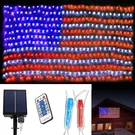 Solar American Flag Net Lights, 420 Led Red White Blue 4TH Of July Decoration.... Fixed Price $41.22.
