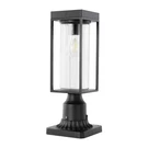 Lutec Solar Post Light, Dusk To Dawn Aluminium Lamp Fixture With P.... Fixed Price $103.80.