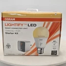 Sylvania Osram Lightify Led Smart Connected Gateway Starter Kit W/A19. Fixed Price $39.99.