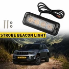1X Strobe 4-LED Lamps Car Surface Mount Flashing Lights Truck For Pickup 12V 24V. Fixed Price $9.49.