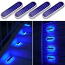 Yilaie Blue Solar Dock Deck Lights Powered Outdoor Waterproof, Stick On.... Fixed Price $49.23.
