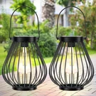Hpc Decor Outdoor Solar Lantern, 2PK Hanging Powered Metal Light With Handle. Fixed Price $80.40.
