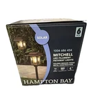 Hampton Bay Mitchell Led Filament Solar Pathway Lights 6 Pack Bronze Metal. Fixed Price $27.99.