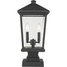 Z-lite 568PHBS-SQPM-BK Beacon Light 22 Inch Black Outdoor Pier Mounted Fixture. Fixed Price $476.00.