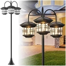 Partphoner Classic Black Solar Lamp Post Lights. Fixed Price $114.39.
