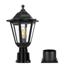 Fudesy Outdoor Post Light, Exterior Lamp Fixture No Sensor, Black. Fixed Price $49.99.