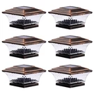 Huyieno Solar Post Cap Lights Outdoor Led Lighting Deck 6PK, Brushed Copper. Fixed Price $75.99.