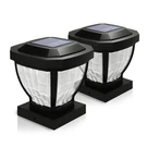 2-PACK Glass Solar Post Cap Lights Led Outdoor Fits 3.5 X In.. Fixed Price $29.99.