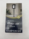 Hampton Bay Low Voltage Led Pathway Light Black Metal 140 Lumens Open Box. Fixed Price $26.36.