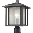 Z-lite 554PHB-BK Aspen Light 16.25 Inch Black Outdoor Post Mount Fixture. Fixed Price $244.80.