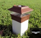 Dark Brown Grain Texture Solar Cap Led Light For 4"X4" Wood/pvc Posts. Fixed Price $115.99.