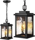 Vianis Outdoor Pendant Fixtures, Black Ceiling Lights For Porch.... Fixed Price $109.68.
