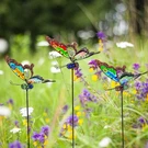 Venniy 3-PACK Stained Glass Butterfly Garden Stakes Decor Outdoor Yard Art. Fixed Price $30.49.