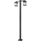 Z-lite 531-2-536P-BK Portland Light 99 Inch Black Outdoor Post Mounted Fixture. Fixed Price $1218.00.