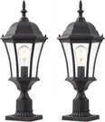 Cast Aluminum 24" Large Outdoor Post Light With 3" Pier Mount, Bronze Exterior. Fixed Price $284.99.