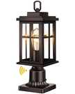 Opaxis Dusk To Dawn Bronze Outdoor Lamp Post With Pier Mount Base. Fixed Price $32.99.