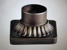 Kichler Aluminum 5.75 In. X 3.5 Rubbed Bronze Outdoor Pedestal Mount. Fixed Price $15.15.