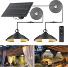 2 Pack Solar Pendant Lights Outdoor INDOOR,3000K/4000K/5000K Brightness Shed. Fixed Price $161.21.