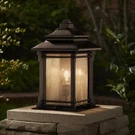 Hickory Point Rustic Outdoor Pier Mount Light Fixture Bronze 16 1/2" Exterior. Fixed Price $224.99.