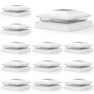 Aponuo 12-PACK Solar Post Cap Lights Warm/cool Outdoor Waterproof Fence Garden. Fixed Price $78.86.