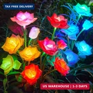 Rechoo Solar Garden Lights Outdoor Decorative, 3 Pack Flower With 1. Fixed Price $29.98.
