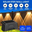 4PCS Led Solar Deck Lights Garden Patio Pathway Stairs Step Fence Lamp IP65. Fixed Price $11.86.