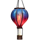 Teresa's Collections Hot Air Balloon Solar Lantern For Garden Blue & Purple. Fixed Price $37.41.