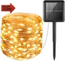 Amir Solar String Lights Outdoor, 8 Modes Mini 39 Feet 120 Led Copper Wire. Fixed Price $16.43.