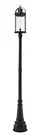 Z-lite 569PHXL-564P Roundhouse 113" Tall Outdoor Single Head Post Black. Fixed Price $1292.00.