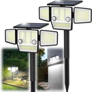 Solar Outdoor Lights With Stakes, 2500LM 180 Pir Motion Sensor, 360 Wide Angle. Fixed Price $69.49.