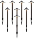Goodsmann 8 Pack Landscape Lighting Low Voltage Path Lights 10W Halogen 25 Lumen. Fixed Price $159.99.
