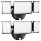 Olafus 2-PACK 60W Led Flood Light Dusk-to-dawn Photocell 6000LM IP65 Black. Fixed Price $71.49.