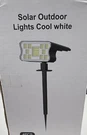 4 Pcs Led Solar Spotlights Landscape Lights,outdoor, Cool White, 3 Modes. (inc). Fixed Price $19.00.
