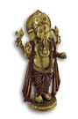 Zeckos Golden Ganesha Standing Hindu God Statue. Fixed Price $34.99.