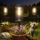 Alfiot Solar Pathway Lights Outdoor, 8 Pack Bright Auto On/off, IP65 Waterproof. Fixed Price $75.74.