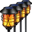 Solar Lights Metal Flickering Flame Torches Waterproof Outdoor Heav. Fixed Price $134.78.