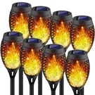 Kurifier Solar Lights Outdoor, 8PACK Torch With Flickering Flame,.... Fixed Price $38.30.